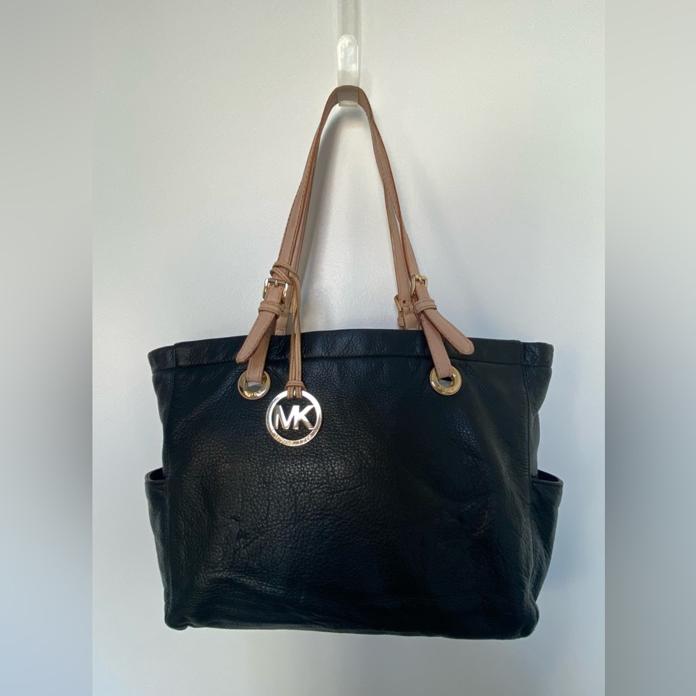 Michael Kors Black Leather Tote bag